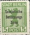 Overprint: Sowjetische Besatzungs Zone