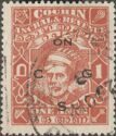 Maharaja Kerala Varma II (overprinted)