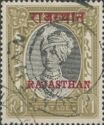 Stamps of Jaipur overprinted