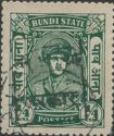 Stamps of Bundi overprinted