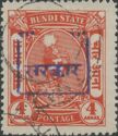 Stamps of Bundi overprinted