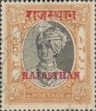 Stamps of Jaipur overprinted