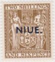 Coat of Arms - New Zealand Revenue Type Overprinted "NIUE"