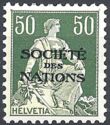 Helvetia with Sword (SDN overprint)