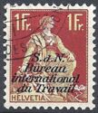 Helvetia with Sword (BIT/ILO overprint)