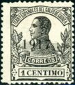 Alfonso XIII, overprinted 1917