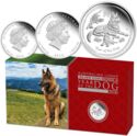 Various Dollars (Set 2018 Year of the Dog Silver)