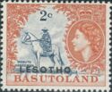Mosotho horseman - overprinted