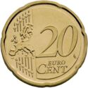 20 Euro Cent (new map - Brandenb. gate - A, D, F, G, J)