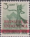 Legong dancer of Bali - red overprint (300)