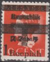 Queen Wilhelmina - black overprint (274)