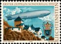 Zeppelin over Vaduz Castle
