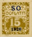 Postage Due - overprint S O 1920