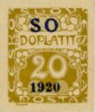 Postage Due - overprint S O 1920