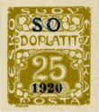 Postage Due - overprint S O 1920