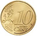 10 Euro Cent (Albert II - 2nd map - 2nd type - 2nd portrait)
