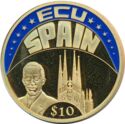 10 Dollars (ECU - Spain)