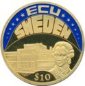 10 Dollars (ECU - Sweden)