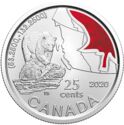 25 Cents (Connecting Canada - Pacific. Kermode bear)