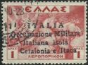Airmail Greece Stamp Overprinted - "ITALIA ...isole..."