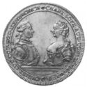 1 Thaler (Wedding of Count Christian Ludwig and Charlotte Sophie)