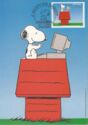 Snoopy writing a letter