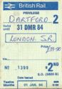 Yearly Privilege Card Dartford-London Return