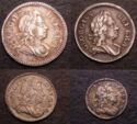 Various Pence (Maundy set 1717 - 1727)