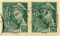 overprint on Type Mercure - Paire surchargée