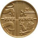 5 Pence (Gold)