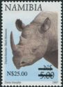 Black Rhinoceros (Diceros bicornis), surcharge