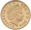 1 Pound (Floral emblems of Northern Ireland - Gold)