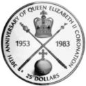 25 Dollars (30th Anniversary of Coronation)