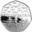 50 Pence (75th Anniversary of the Battle of Britain - Silver)