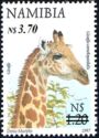Giraffe (Giraffa camelopardalis), surcharge