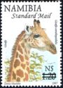 Giraffe (Giraffa camelopardalis), surcharge