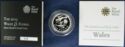 1 Pound (Floral emblems of Wales - Silver Piedfort)