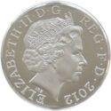 1 Pound (Royal Shield - Silver Partially gilded)