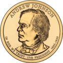 1 Dollar (17 th president Andrew Johnson 1865-1869)