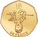 50 Pence (Athletics - Gold)