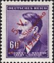 Overprint 5.V. Cesko-Slovensko 1945