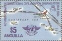 Map of Air Routes serving Anguilla