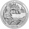 25 Cents / Quarter (Apostle Islands National Lakeshore, Wisconsin. Silver 5 Oz.)