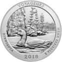25 Cents / Quarter (Voyageurs National Park, Minnesota. Silver 5 Oz.)