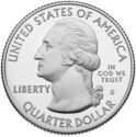 25 Cents / Quarter (Block Island National Wildlife Refuge, Rhode Island. Silver)