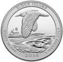 25 Cents / Quarter (Block Island National Wildlife Refuge, Rhode Island. Silver)