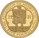 5 Pounds (500th Anniversary of the Accession of Henry VIII - Gold)
