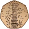 50 Pence (Kew Gardens Gold Proof Piedfort)
