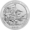 25 Cents / Quarter (George Rogers Clark National Historical Park, Indiana. Silver 5 Oz.)