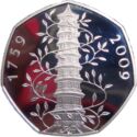 50 Pence (Royal Botanic Gardens, Kew - Silver)